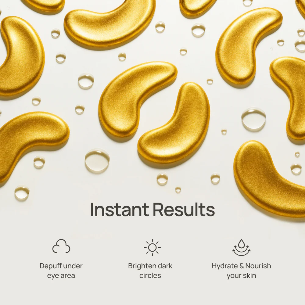 Gold Eye Patches view 4